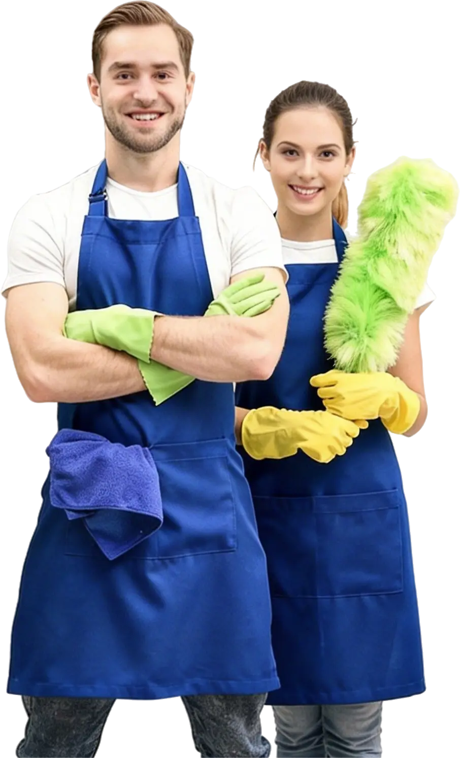 Professional cleaning team